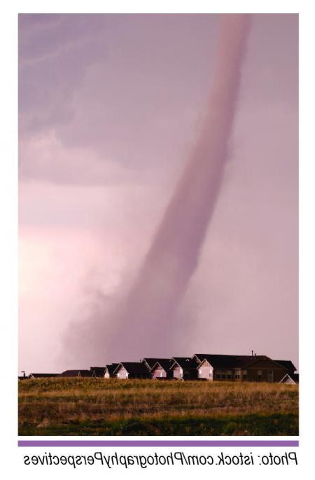 tornado and houses